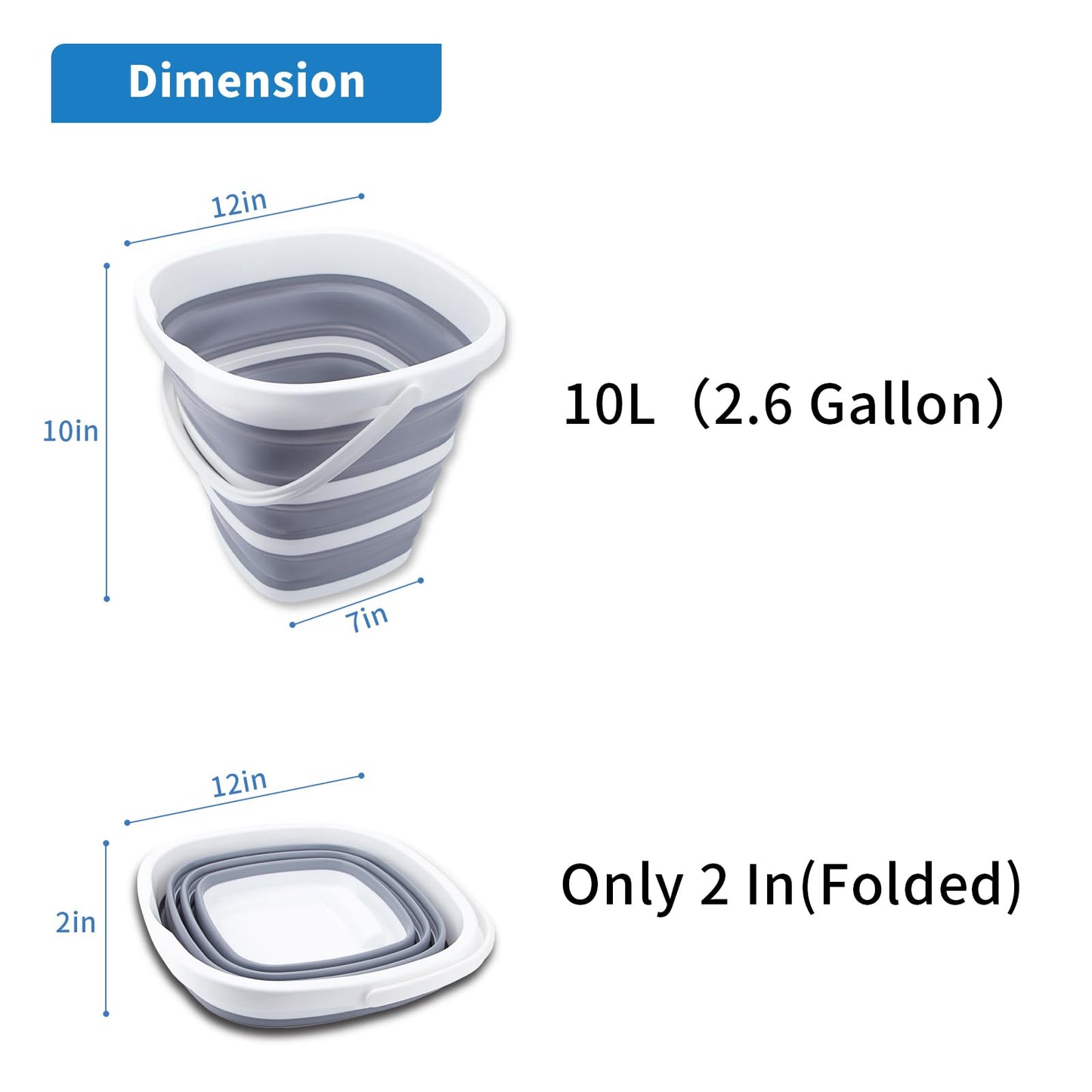 Collapsible Bucket 10L