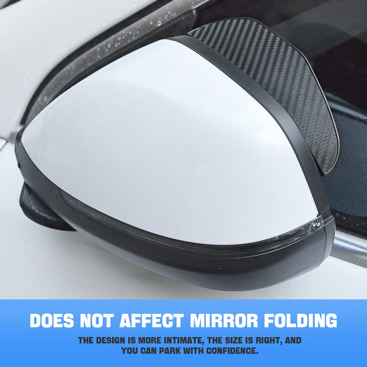 Smoke Visor Guards for Car Side Mirrors