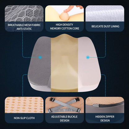 Comfort Memory Foam Seat Cushion for Car