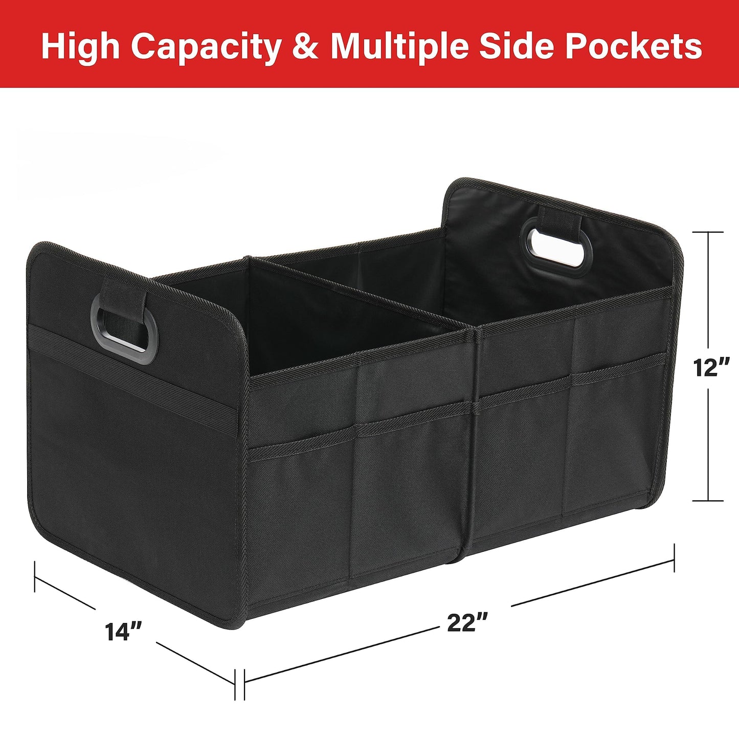 2 Compartments Trunk Organizer