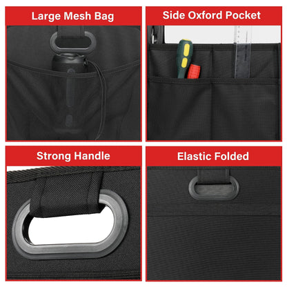 2 Compartments Anti-slip Design Collapsible Trunk Storage